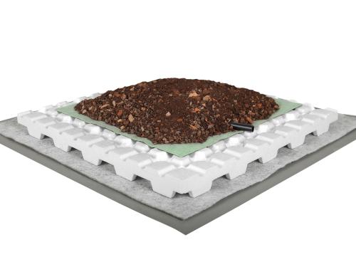 System Build-up "Irrigated Extensive Green Roof" 