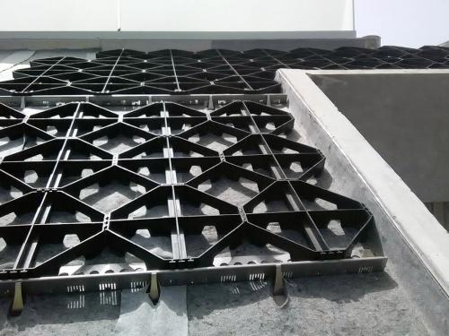 Georaster® elements on a pitched roof