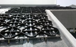 Georaster® elements on a pitched roof