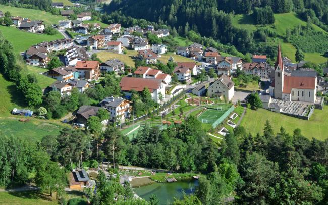 La vista aérea della area di svago 